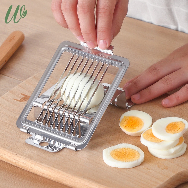 Egg Cutter Stainless Steel Wire Egg Slicer Portable for Hard Boiled