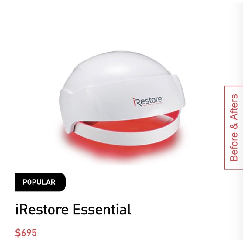 iRestore LLLT hair loss device Shopee Singapore