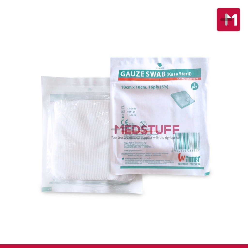 Winner Gauze Swabs 10cm x 10cm Sterilization Gauze Shopee Singapore