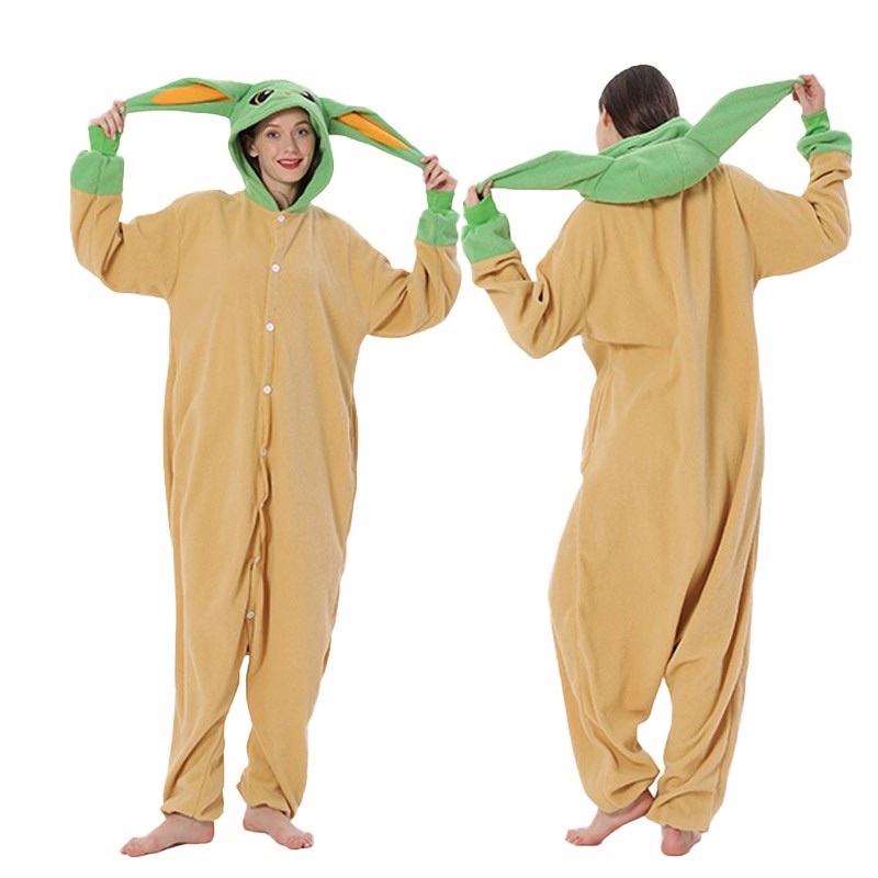 Star Wars Baby Yoda Disney Character Overall Kigurumi Onesie Pajamas