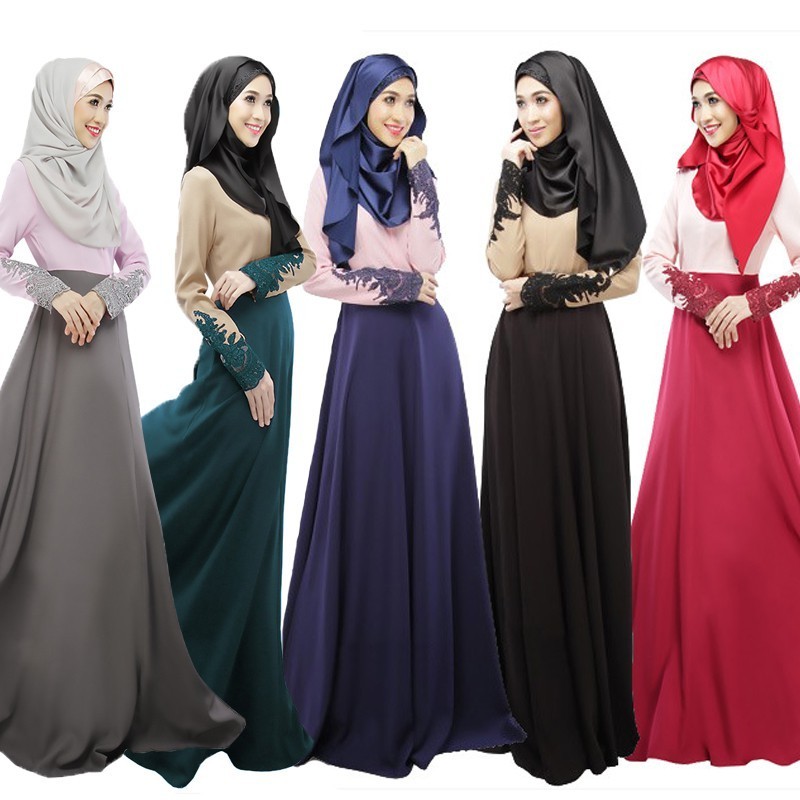2020 Long Dress Jubah Muslimah Fit Shopee Singapore