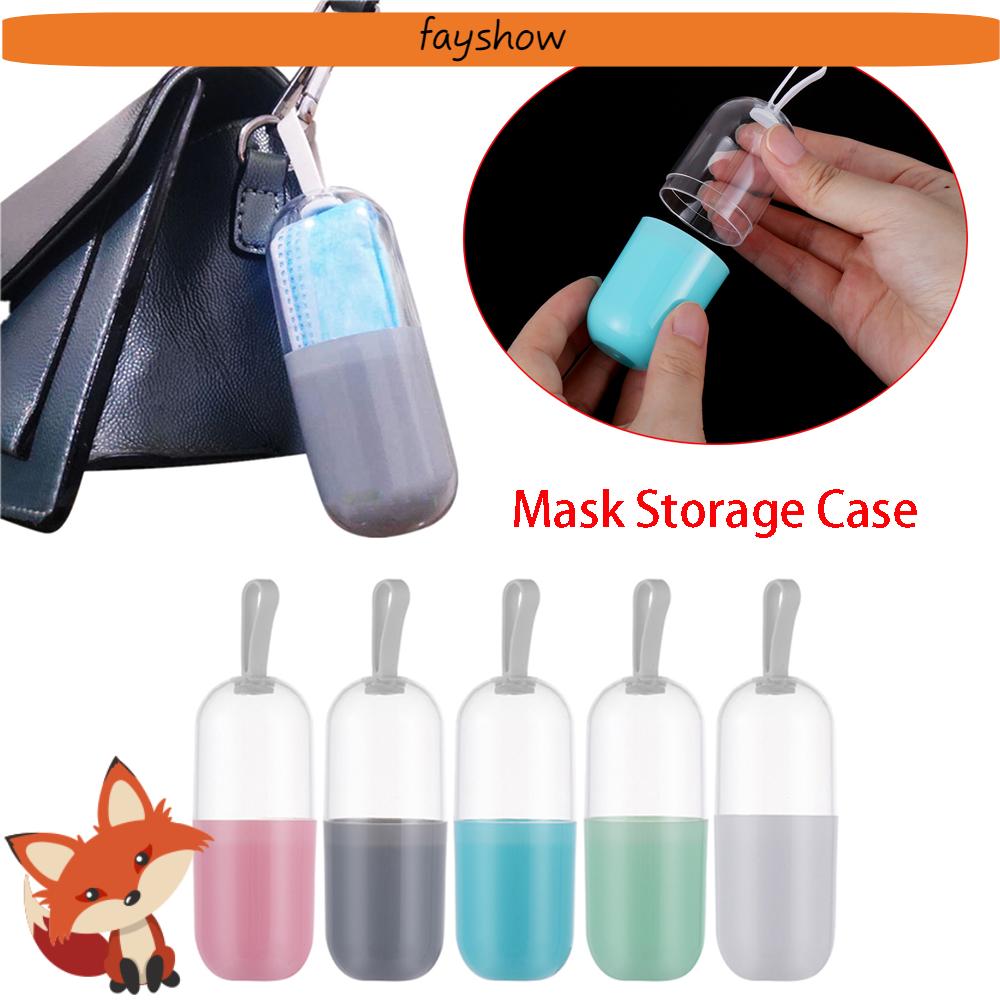 FAY Plastic Mask Storage Case Temporary Face Mask Capsule Mask Holder