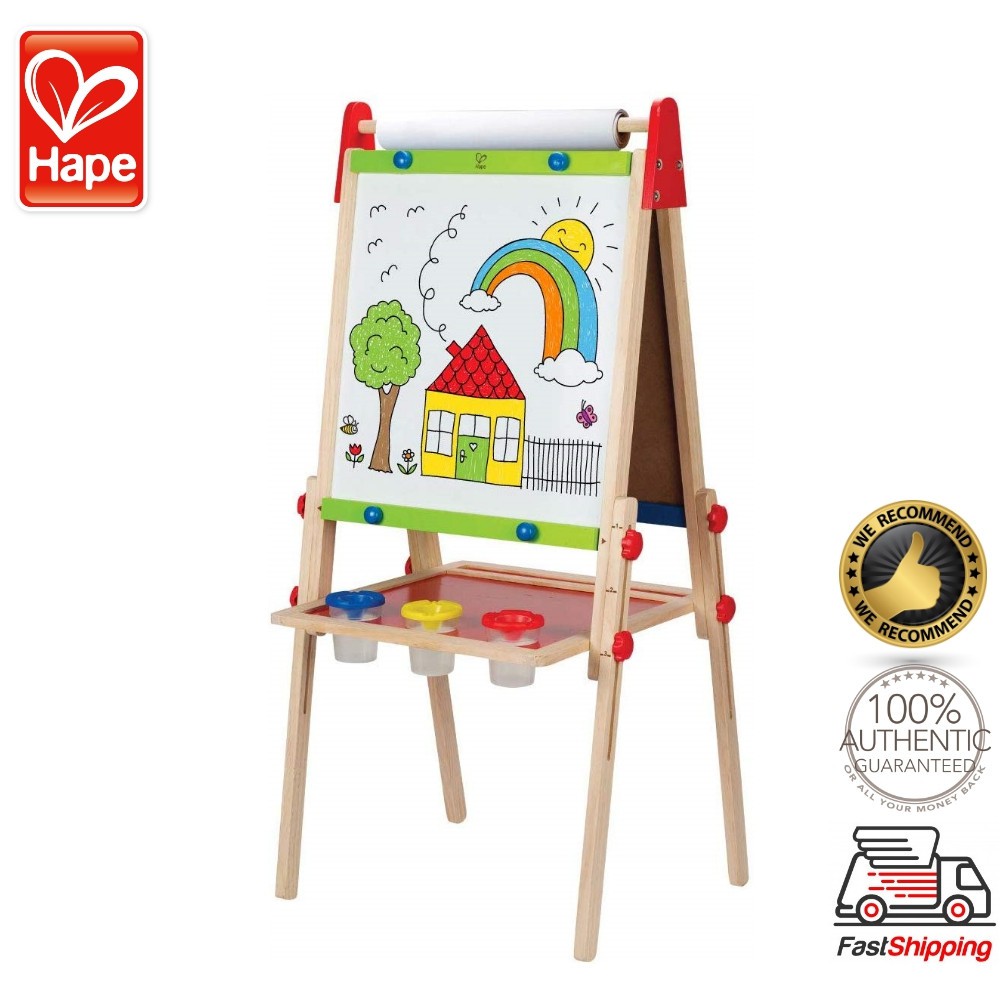 Hape Award Winning All in One Wooden Kid's Art Easel With Paper Roll