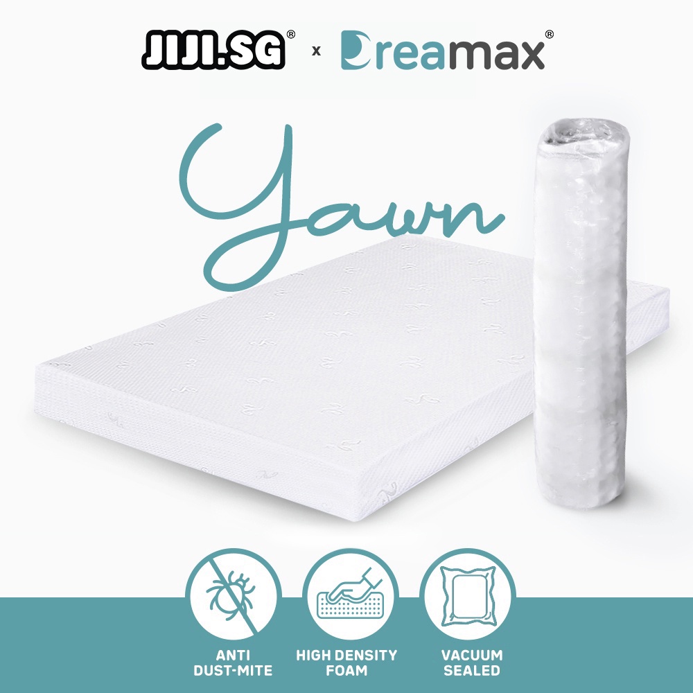 (JIJI.SG x DREAMAX) YAWN High Density Foam Mattress 10 / 15 / 20cm