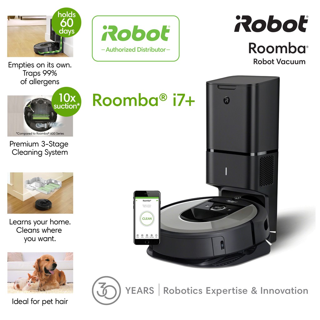 iRobot® Roomba ® i7+ Shopee Singapore