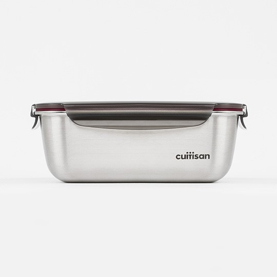 CUITISAN Flora Rect No 10 2800ml MICROWAVE SAFE stainless steel
