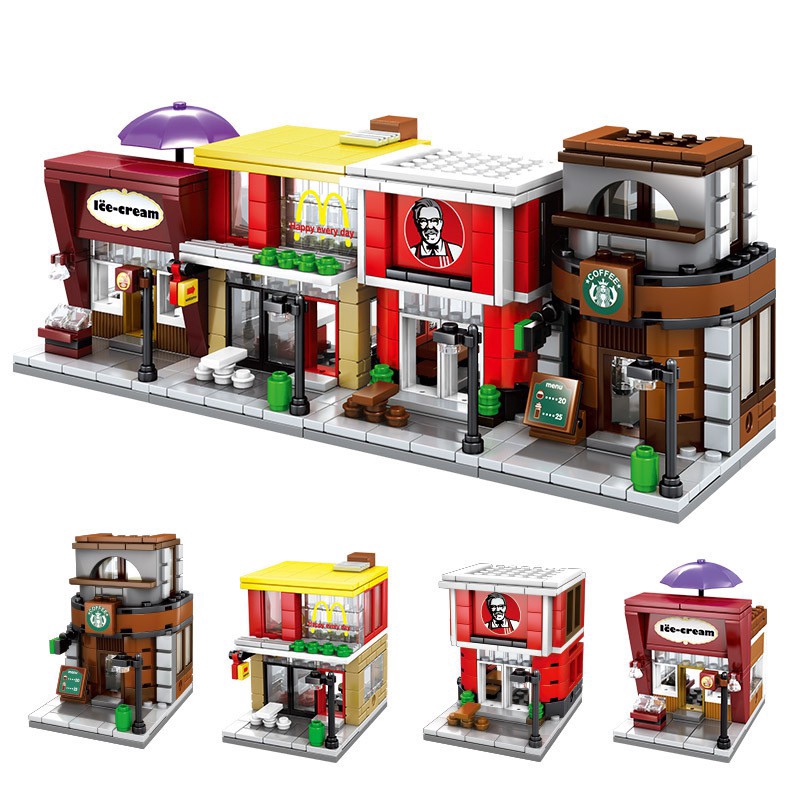[SG] Sembo Block Street Series Nano block Toy Shopee