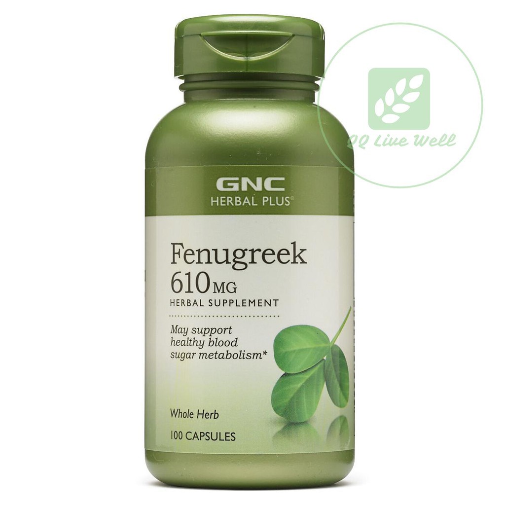 GNC Fenugreek 610Mg 100 Capsules Exp 2024 Shopee Singapore