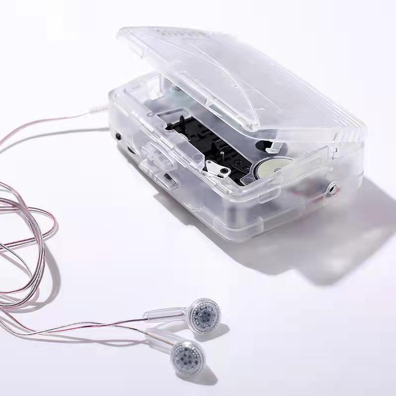 Brand new Transparent Cassette Player Nostalgia Retro gift Shopee