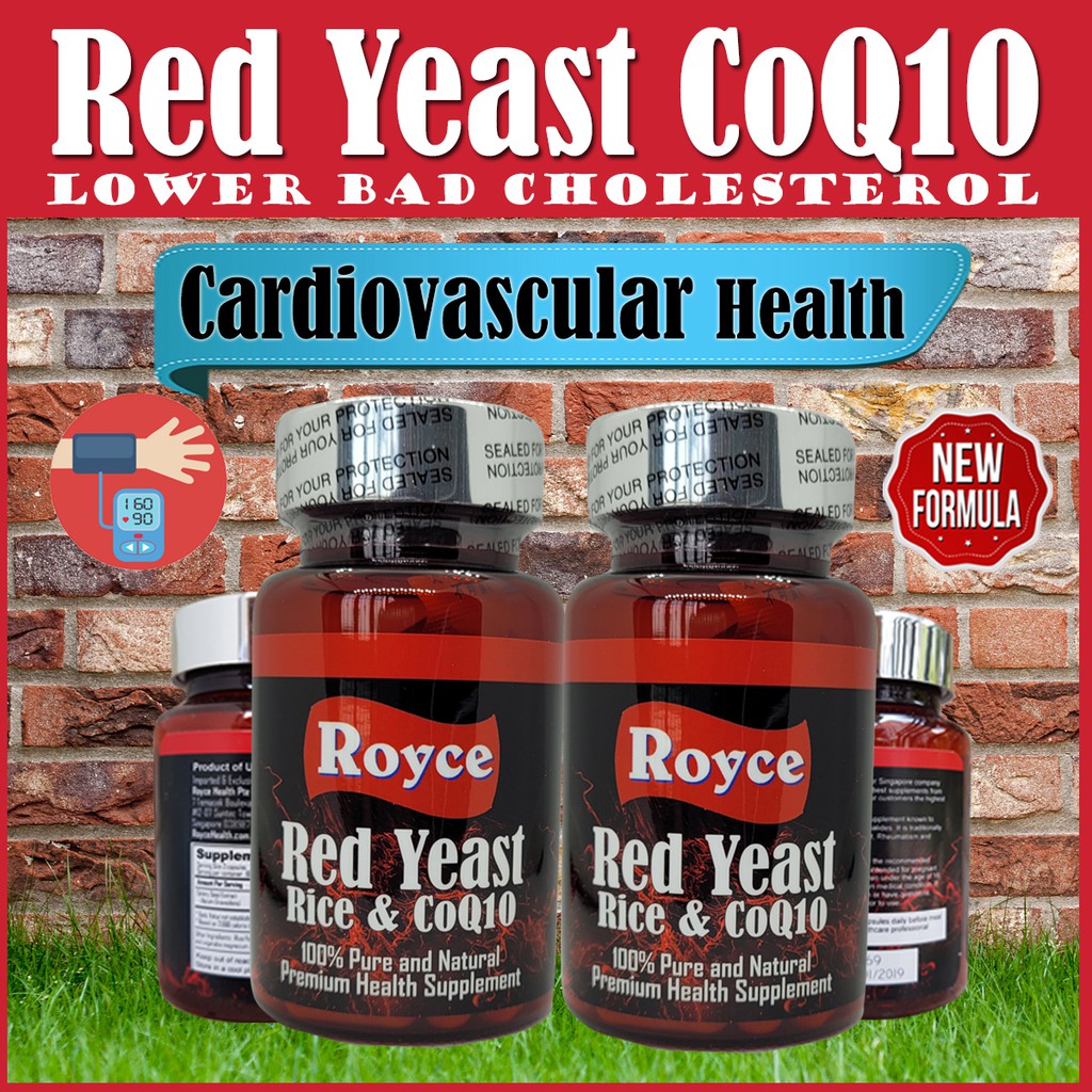 Red Yeast Rice CoQ10 Twin Pack 120 (60x2) capsules Cardiovascular
