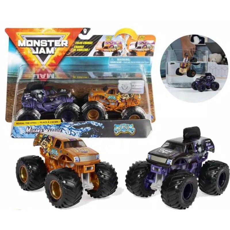 Monster Trucks Monster Jam Color Change Shifter Mohawk Warrior Vs