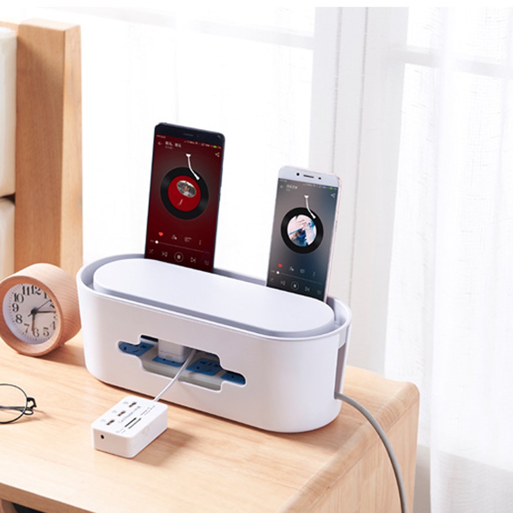 Power Socket PlugIn Board PlugIn Storage Box Wire Wireless Finishing