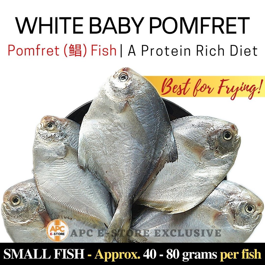 【1 KG ESTIMATED **1025 FISHES** ONLY 9.90】[FROZEN] WHITE BABY