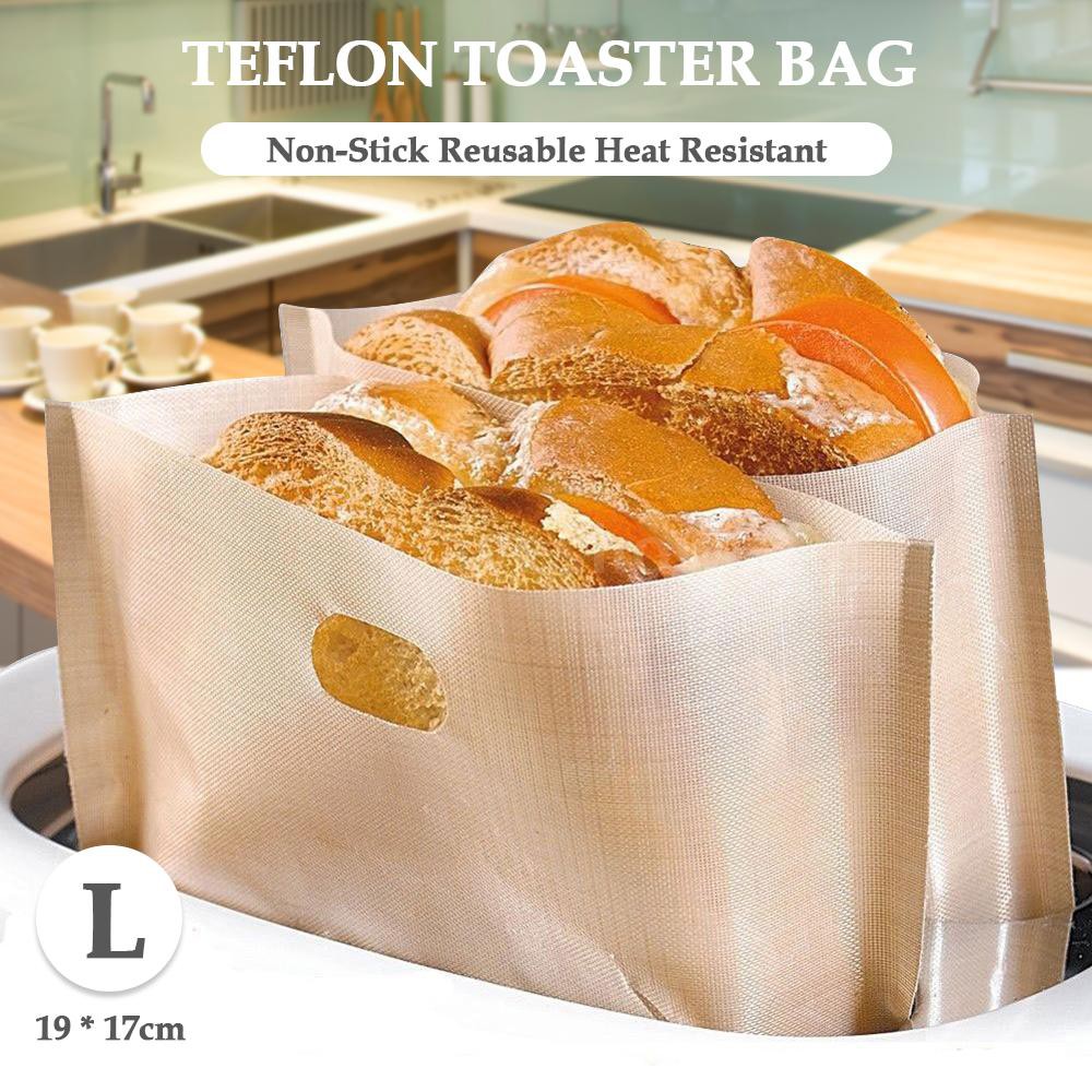 Reusable Toaster Bag Nonstick Cheese Sandwiches Bread Heat Proof Container Bag Home & Garden