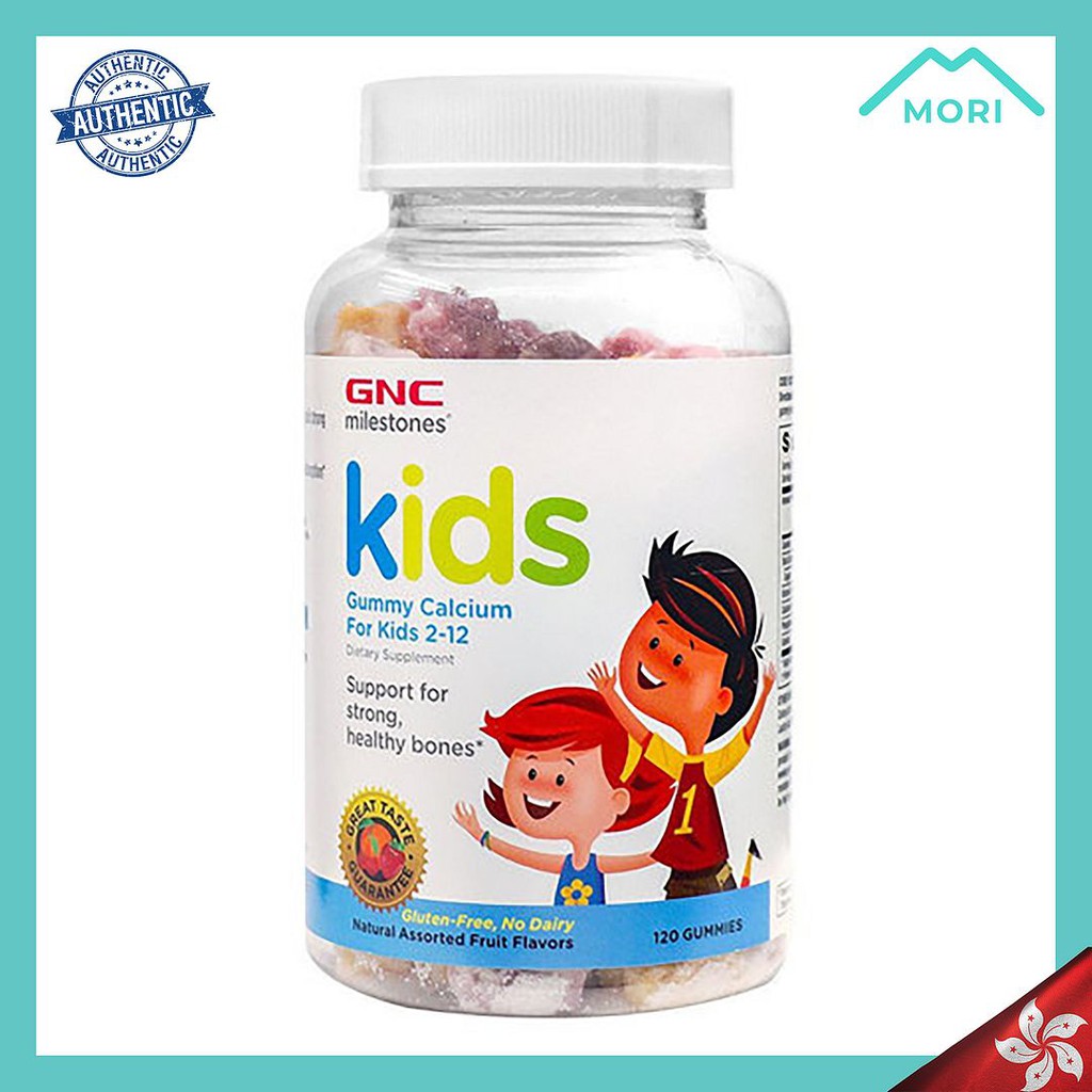 GNC Kids Gummy Calcium For Kids 212 Supports for Strong, Healthy Bones
