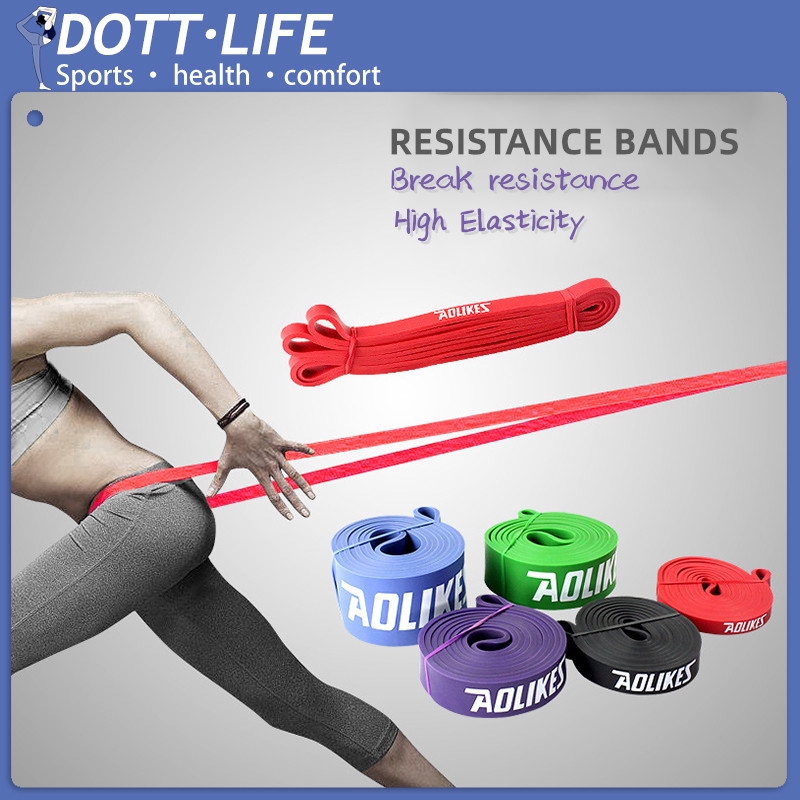 【READY STOCK】Sports Yoga Resistance Training Band Tension Band Natural