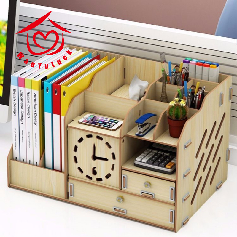 bookshelf Desk supplies stationery box office storage box desktop