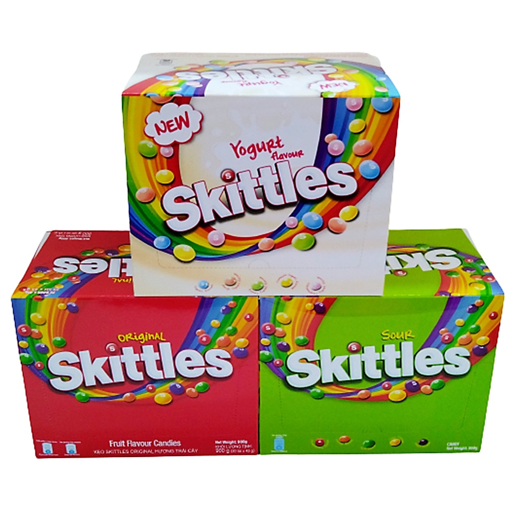 20pack X 40gm Skittles Fruit Flavour Candy sour/yogurt flavour Shopee
