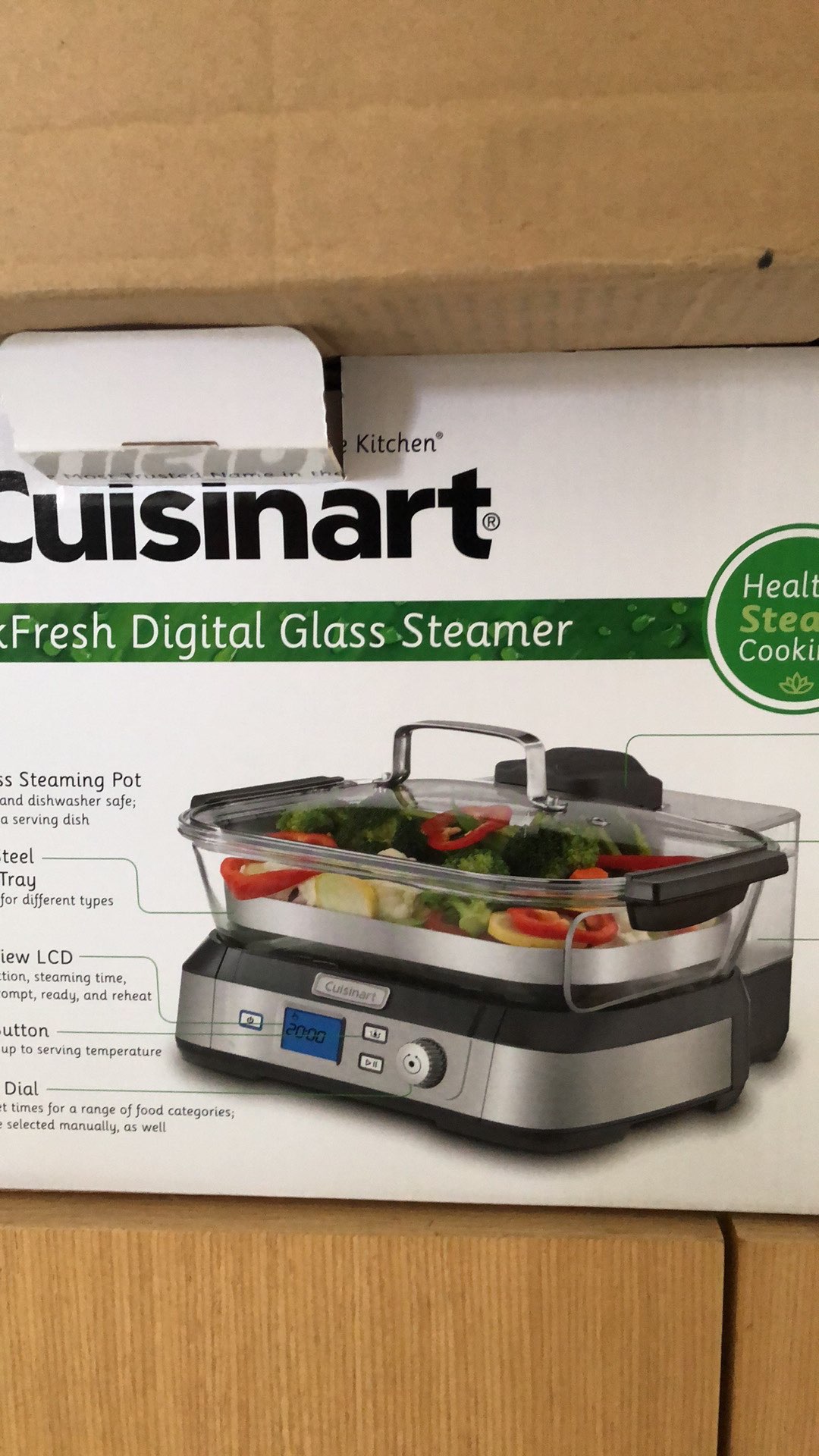 Cuisinart 5L Digital Glass Steamer Shopee Singapore