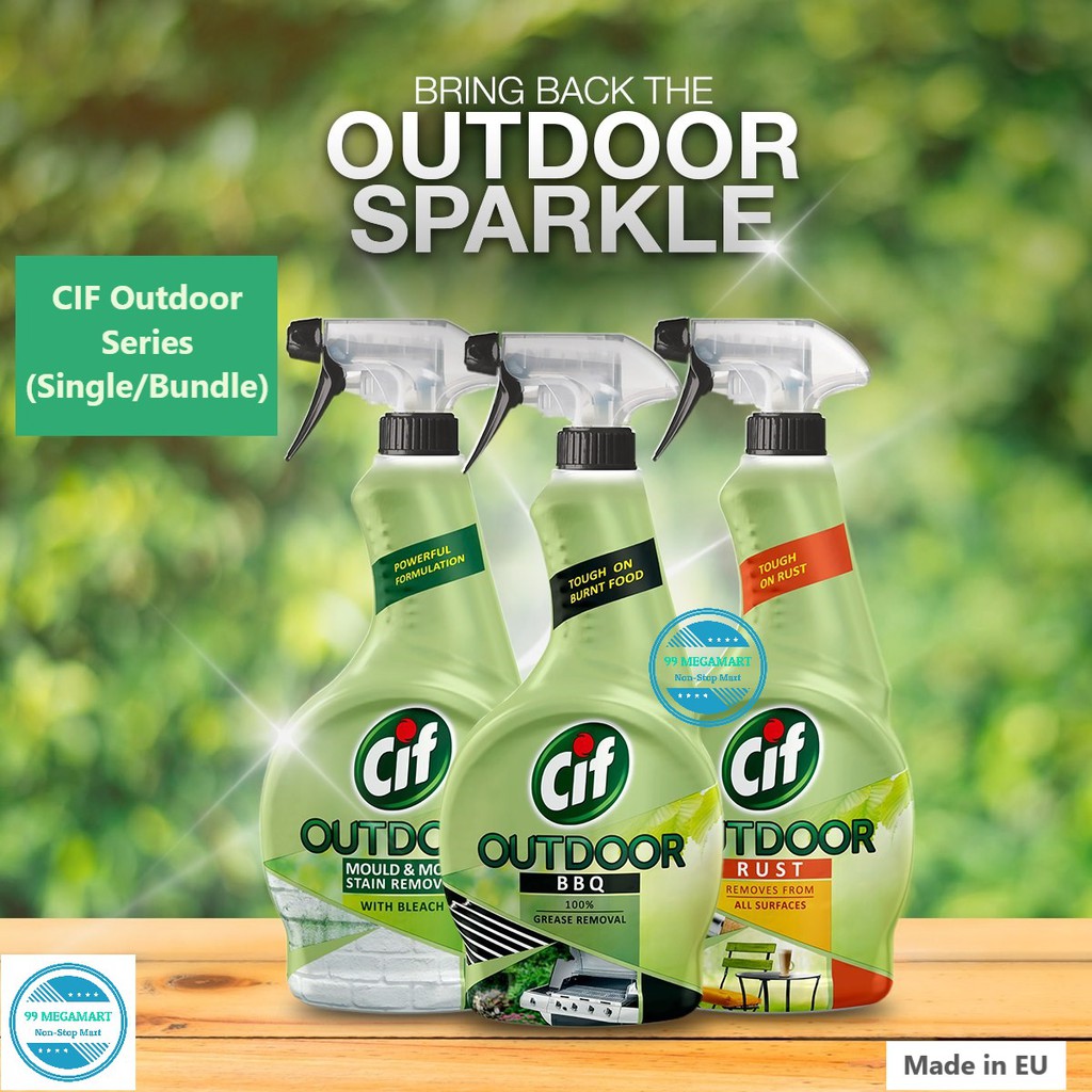 CIF Outdoor Cleaning Range Rust Multi Surface Cleaner Mould Stain
