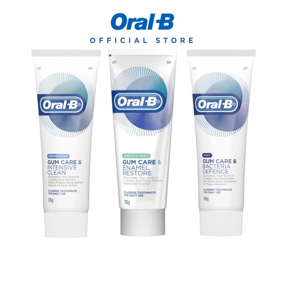 OralB Gum Care & Enamel Restore/Intensive Clean/Bacteria Defence