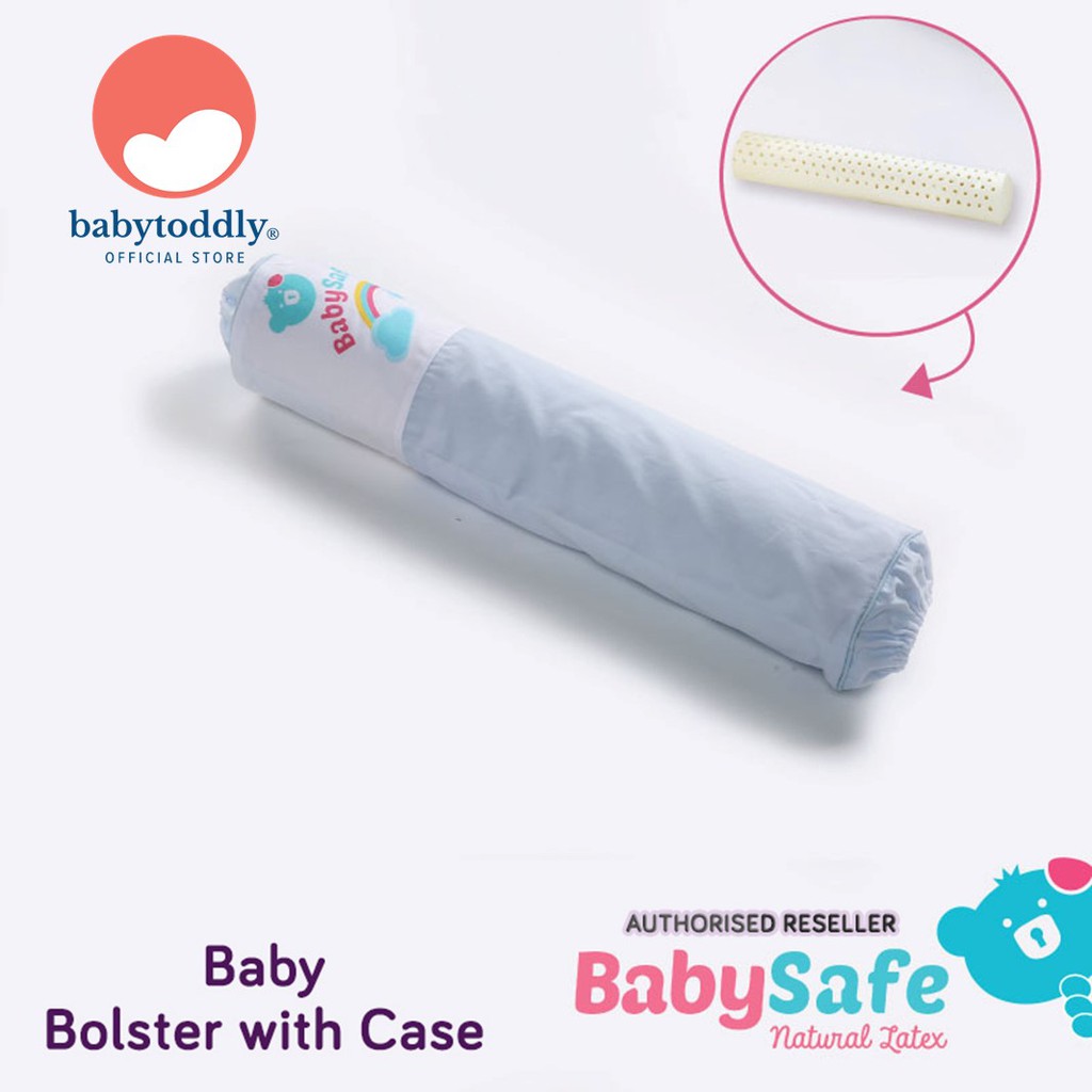 Babysafe Baby Latex Baby Bolster With Case (Natural Latex) Shopee