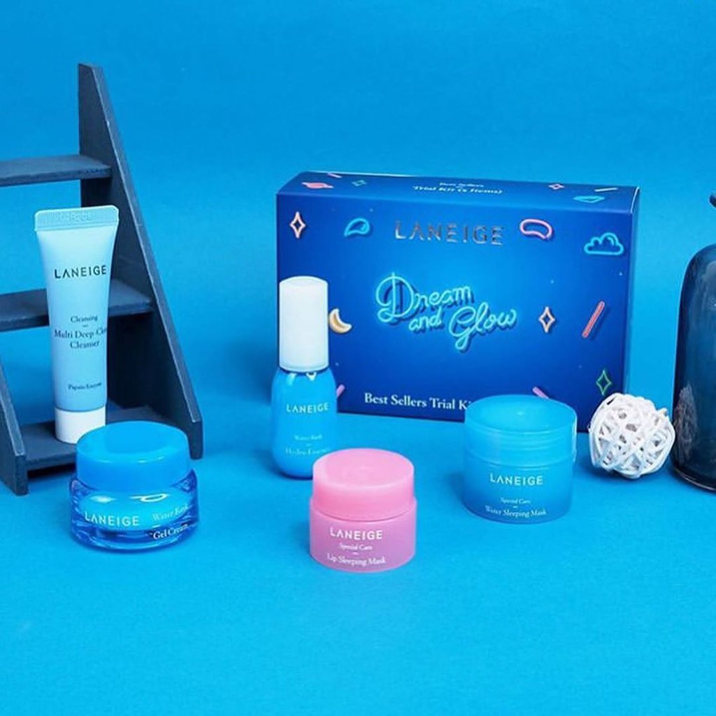 Laneige Dream Glow Best Sellers Trial Kit 5 Items Set