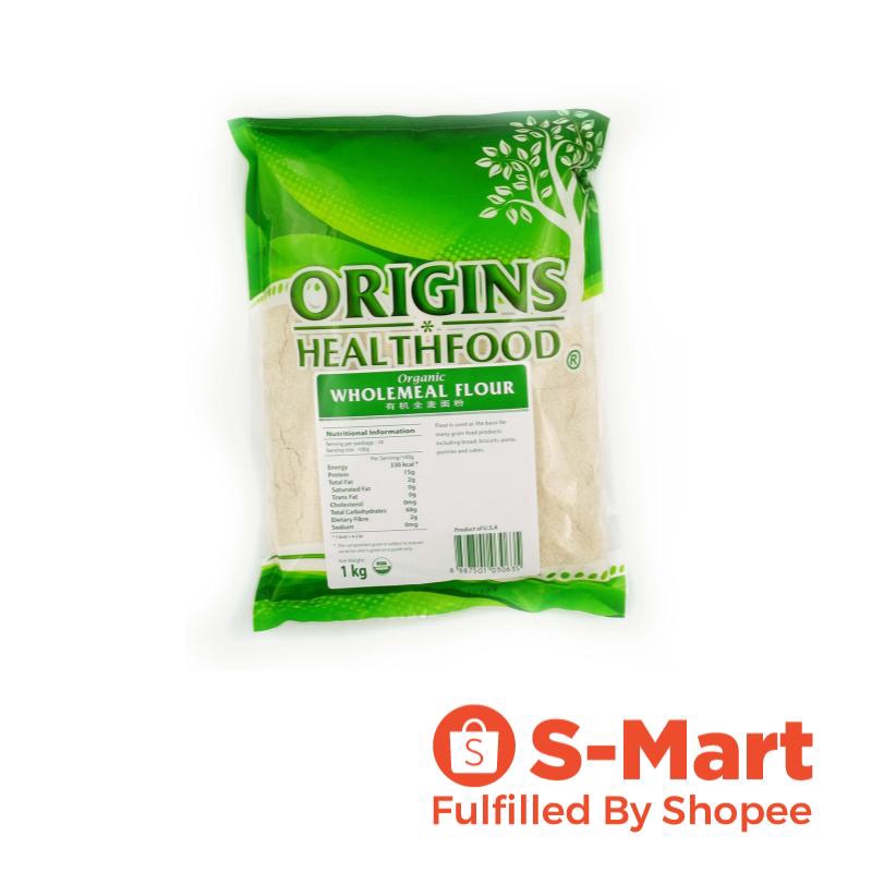 Origins Health Food Organic Wholemeal Flour (1KG) Shopee Singapore