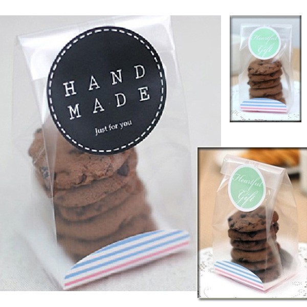20pcs muffin bag cookie packaging with inner card tray food wrapper