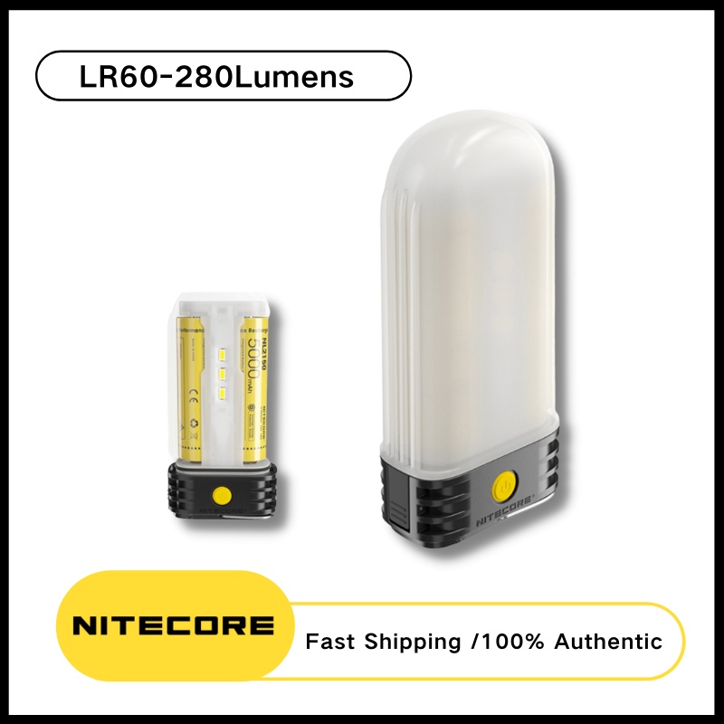 NITECORE LR60 Camping Light 280Lumens Rechargeable Utilizes 9 x high