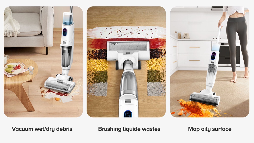 Airbot iClean PRO SG Model, Wet Dry Vacuum Cleaner Cordless Handheld