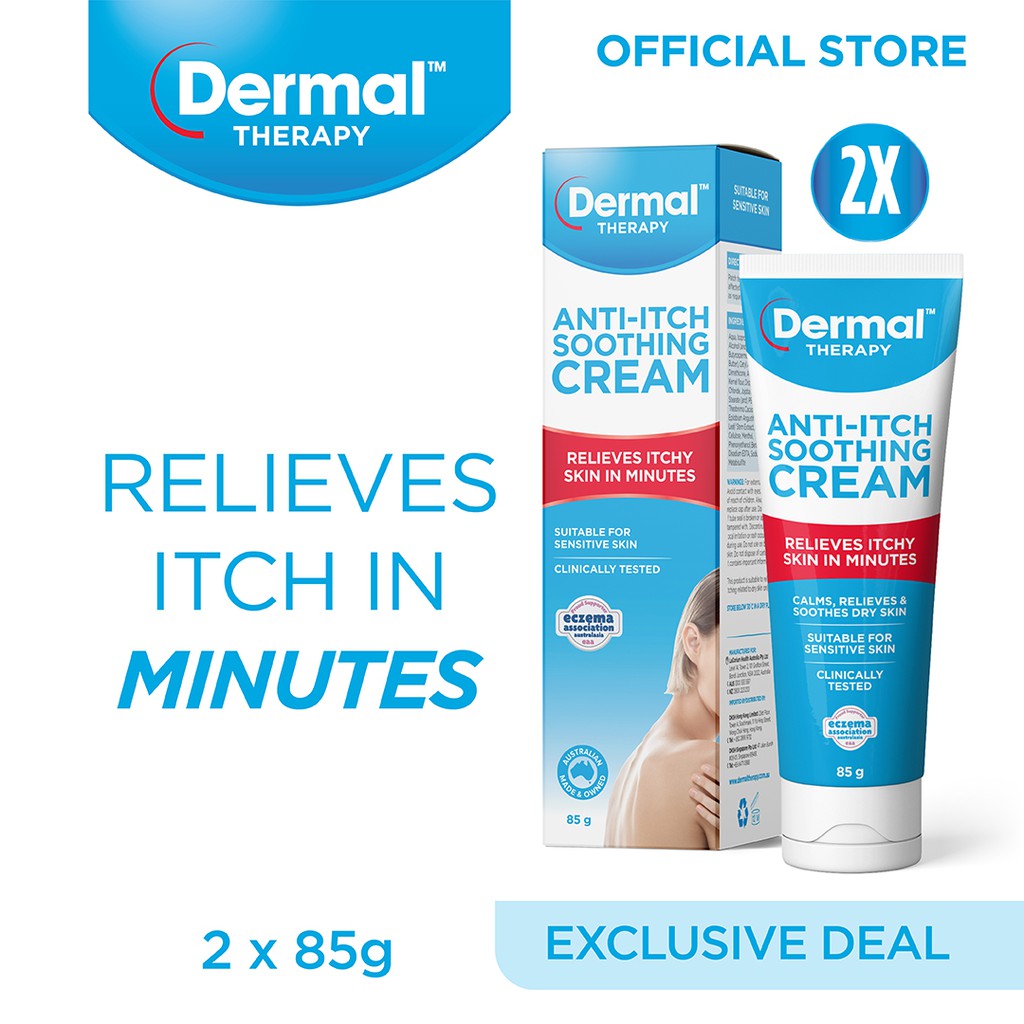 Dermal Therapy Anti Itch Soothing Cream 85g (Twin Pack) Shopee Singapore
