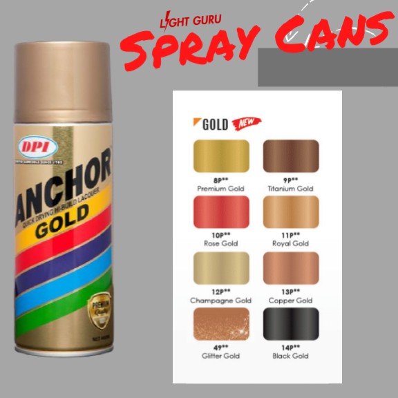 DPI Anchor Gold Spray Paint Shopee Singapore
