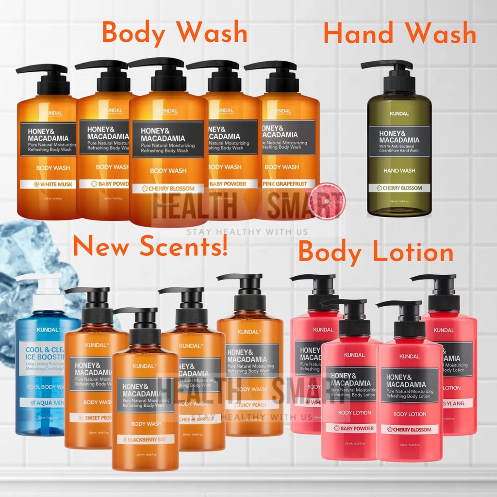 Kundal Body Wash / Hand Wash Cherry Blossom / Baby Powder / Sweet Peony