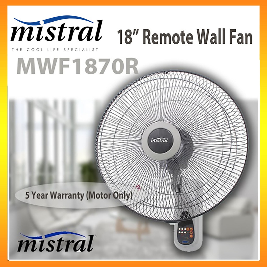 MISTRAL MWF1870R 18 Inch Wall Fan With Remote Shopee Singapore
