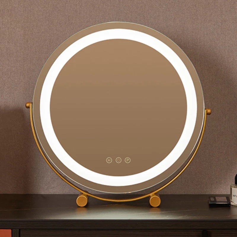 [SG Seller]Smart charging mirror Desktop Vanity LED Makeup Rotatable
