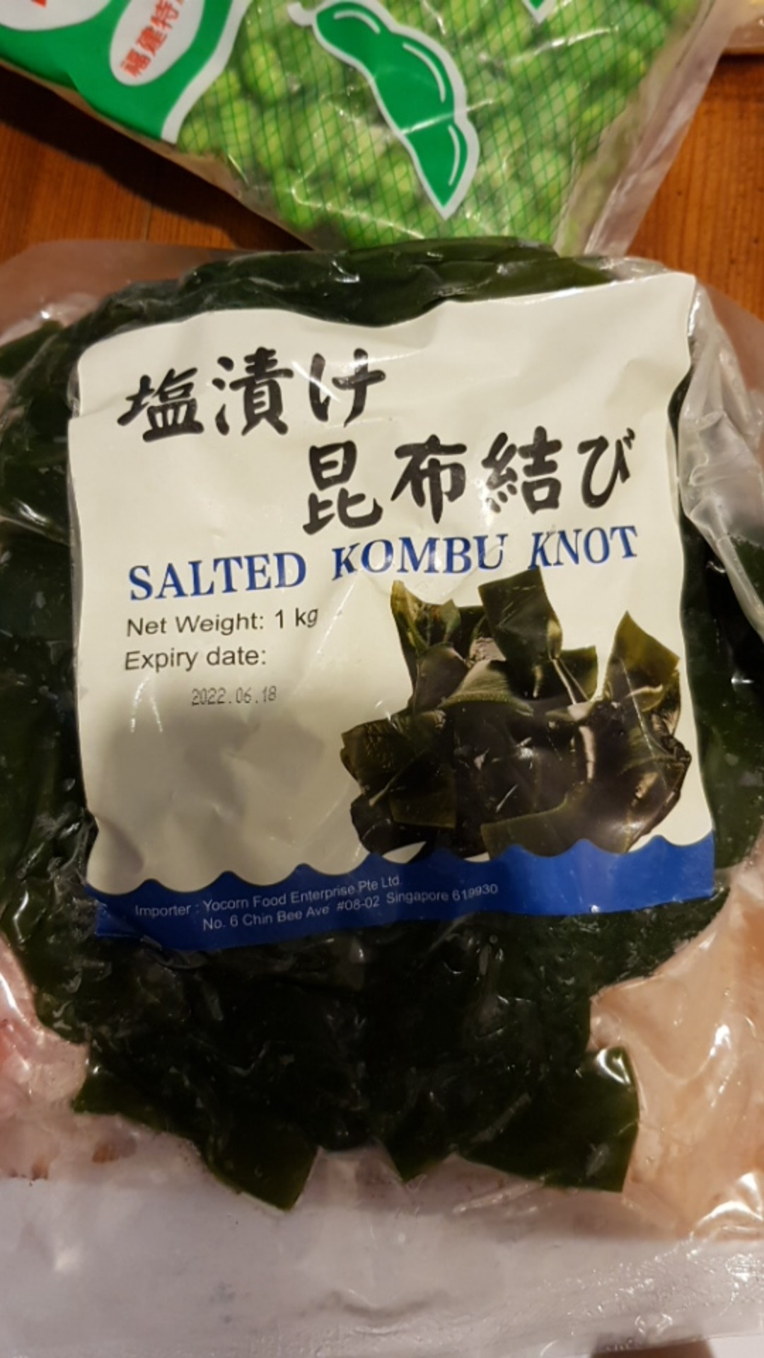 [ Yocorn ] Salted Kombu Knot ( 1kg ) Seaweed knot Japan Kombu