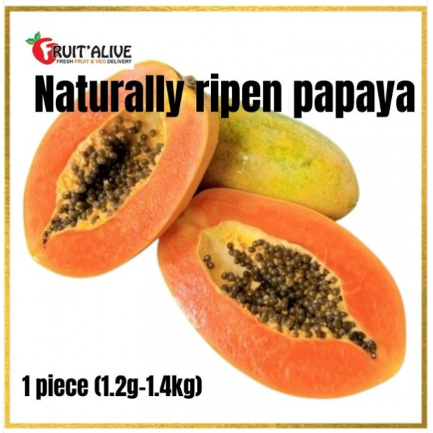NATURALLY RIPEN (SMOKE FREE) PAPAYA MALAYSIA (1.1KG1.3KG) Lazada