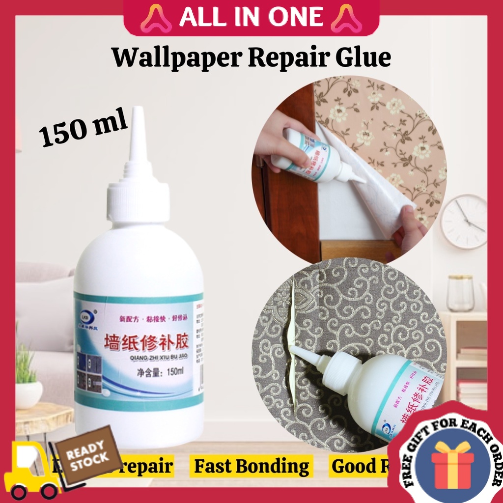 Allinone Wallpaper Repair Glue (150ml) Warped Edge Glue Gam Wall Paper