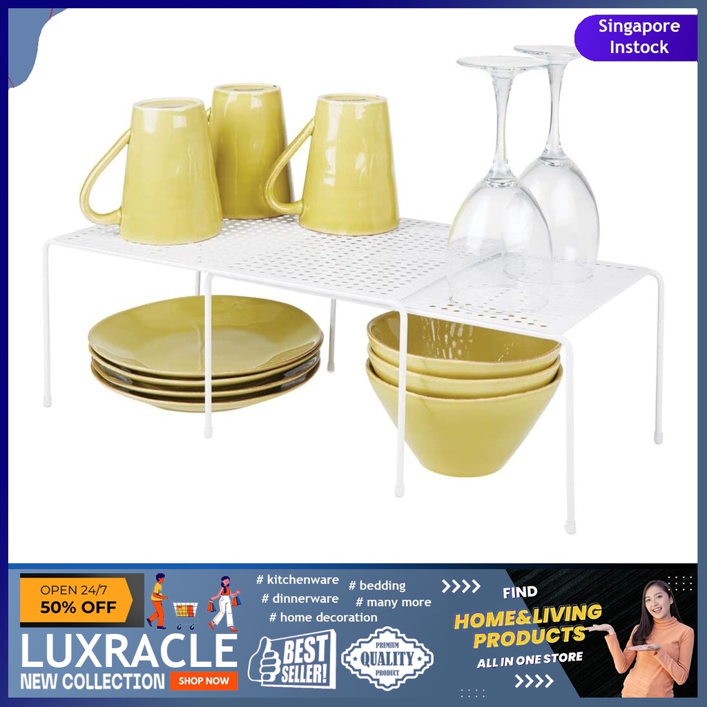 [sg stock] mDesign Expandable FreeStanding Kitchen Shelf