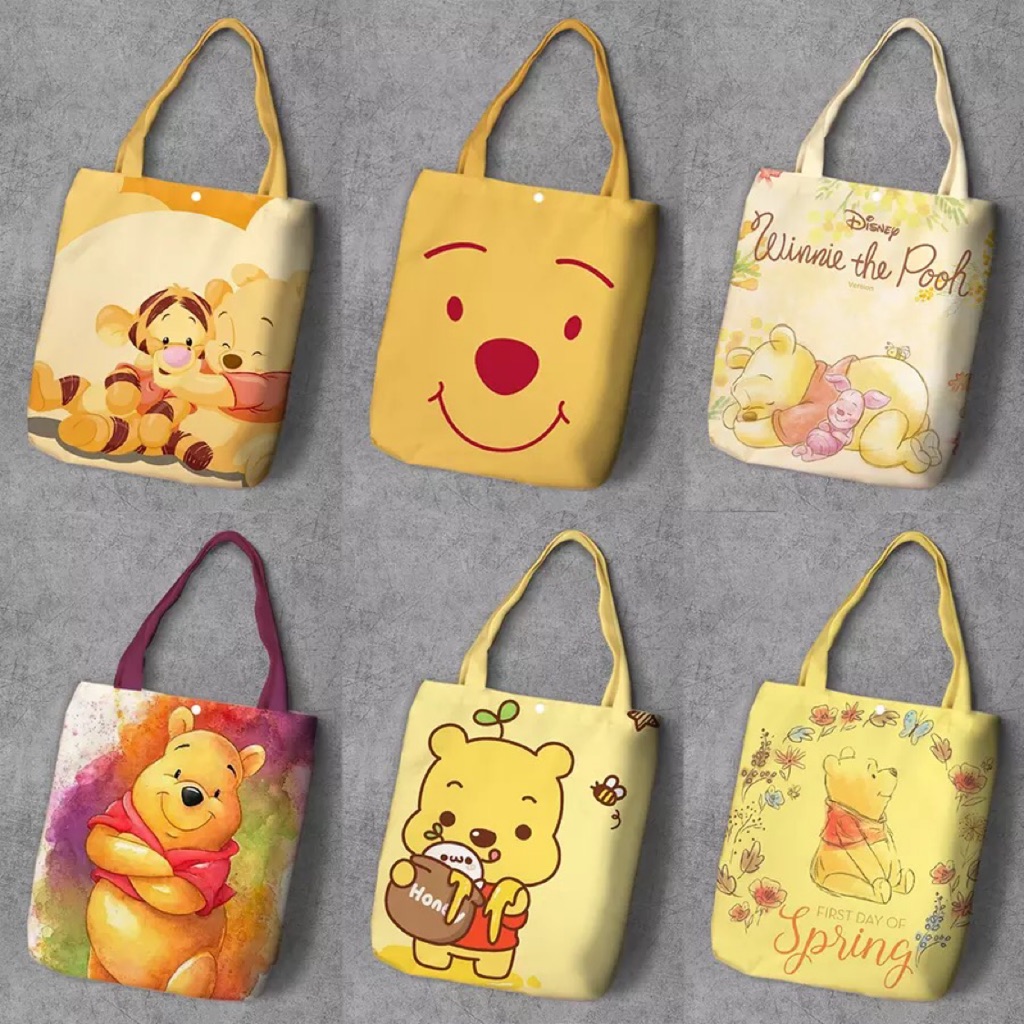Disney Winnie the Pooh Character Design Tote Bag Shopee Singapore