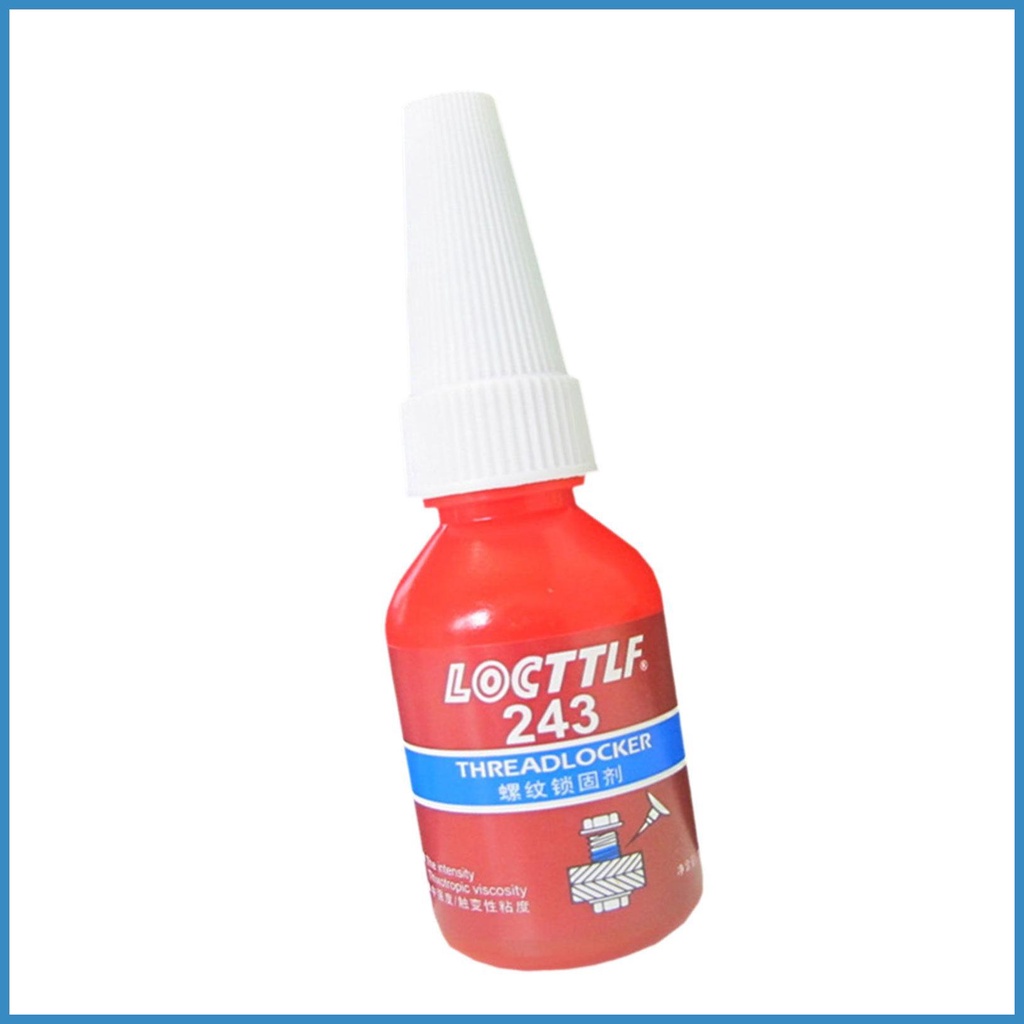 Blue Locktite Threadlocker 243 Medium Strength Tolerant Threadlocker