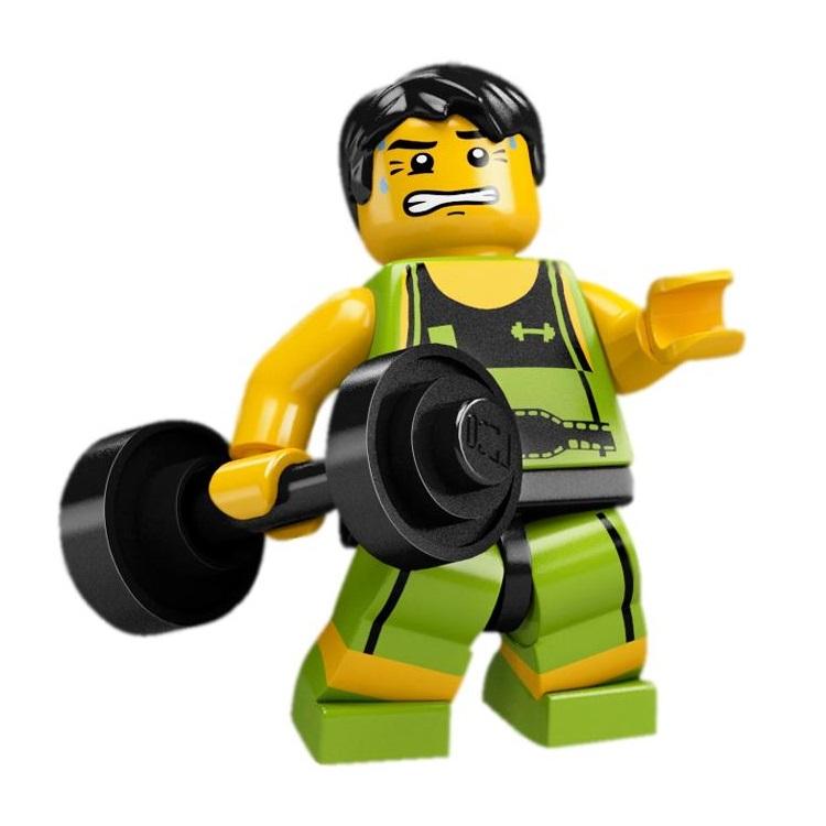 [Unicque] Lego Minifigures (CMF) Series 2 Weightlifter Shopee Singapore