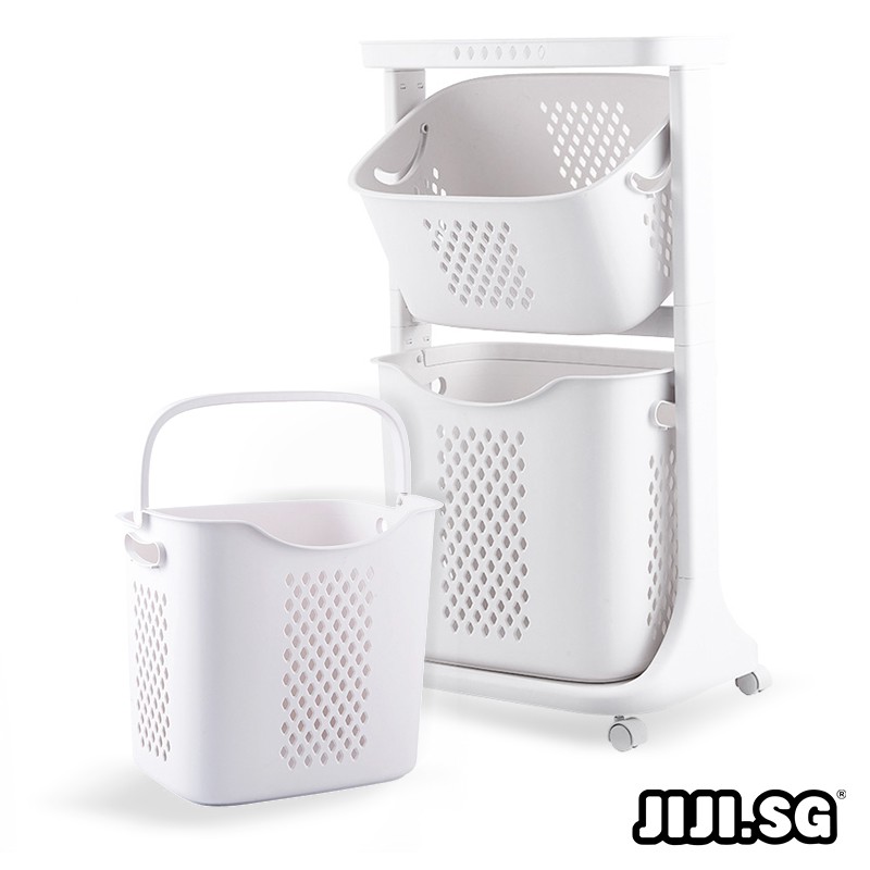 (JIJI SG) JINEX Swing Laundry Storage Rack Laundry Basket Shopee Singapore