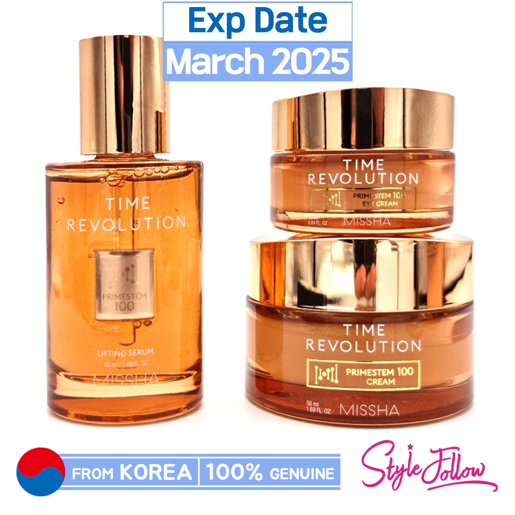 [MISSHA] Time Revolution Primestem 100 Lifting Serum 50ml / Cream 50ml