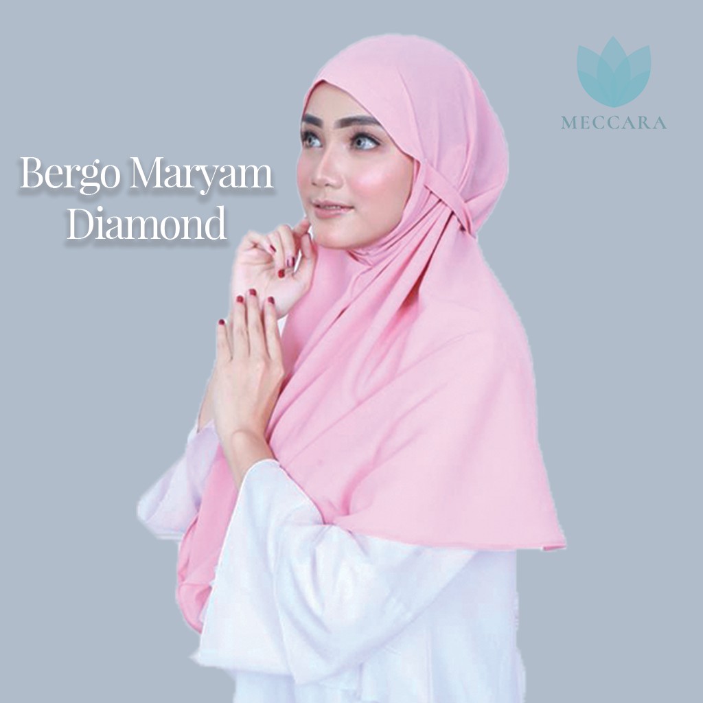 (premium) Bergo Maryam Diamond Instant Rope Veil [ PREMIUM ] BERGO