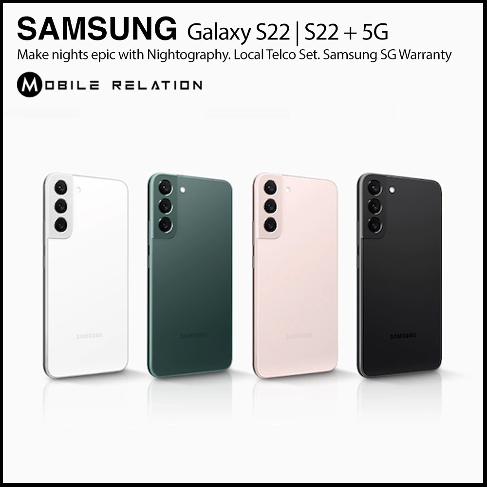 Samsung Galaxy S22 5G S22 + S22 Plus 256GB 5G S22 Ultra 5G 1 Year