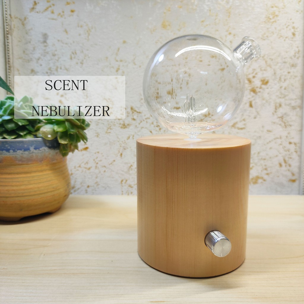 Wood Glass Aromatherapy Waterless Essential Oil Diffuser Fragrance