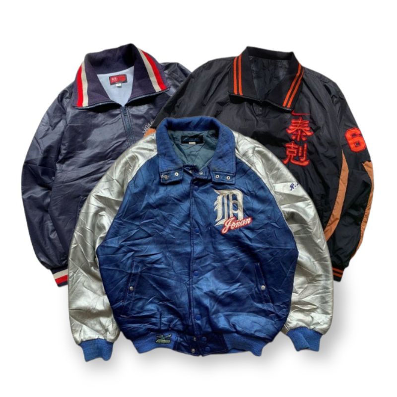 Vintage Thrift Varsity Jacket Shopee Singapore