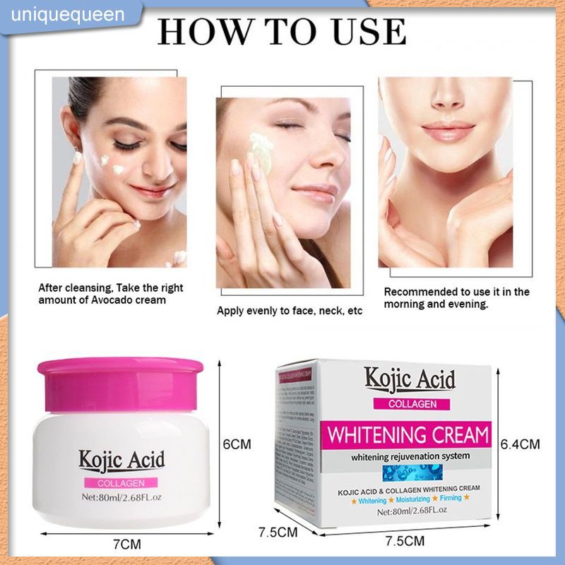 （READY.)Kojic Acid Collagen Whitening Cream 80ml Whitening Cream